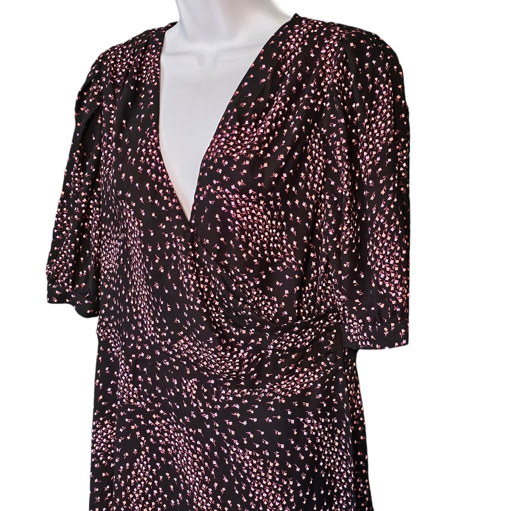 Kate Spade Meadow Wrap Floral Print Dress Size 10 - Picture 5 of 15
